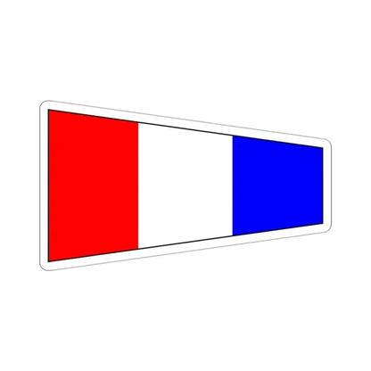 ICS Pennant Three (International Code of Signals) STICKER Vinyl Die-Cut Decal 3 Inch - The Sticker Space