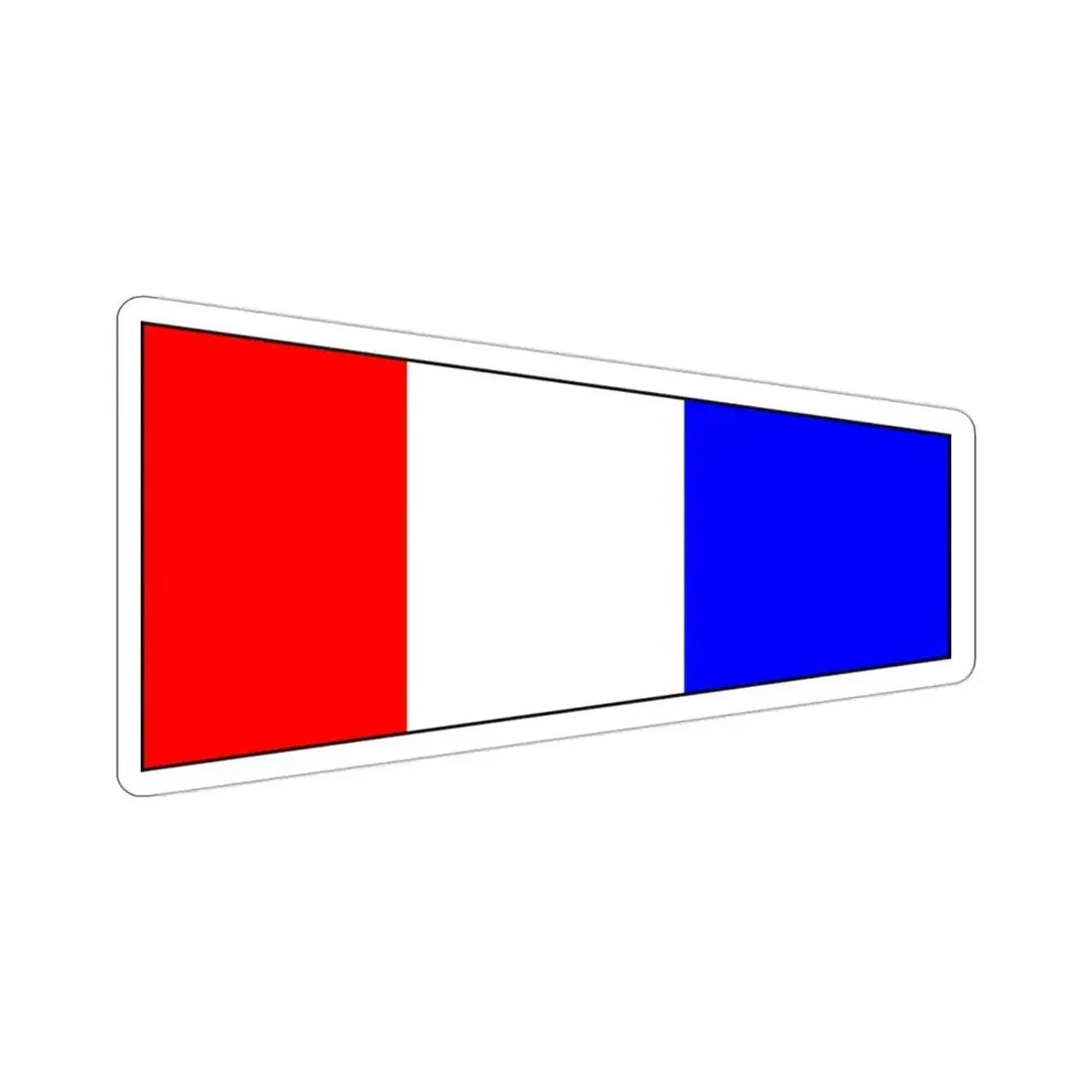 ICS Pennant Three (International Code of Signals) STICKER Vinyl Die-Cut Decal 3 Inch - The Sticker Space