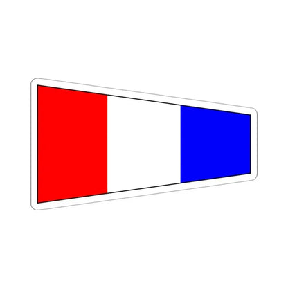 ICS Pennant Three (International Code of Signals) STICKER Vinyl Die-Cut Decal 3 Inch - The Sticker Space