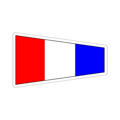 ICS Pennant Three (International Code of Signals) STICKER Vinyl Die-Cut Decal 5 Inch - The Sticker Space