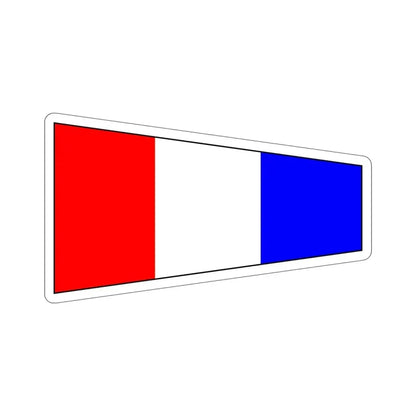 ICS Pennant Three (International Code of Signals) STICKER Vinyl Die-Cut Decal 6 Inch - The Sticker Space