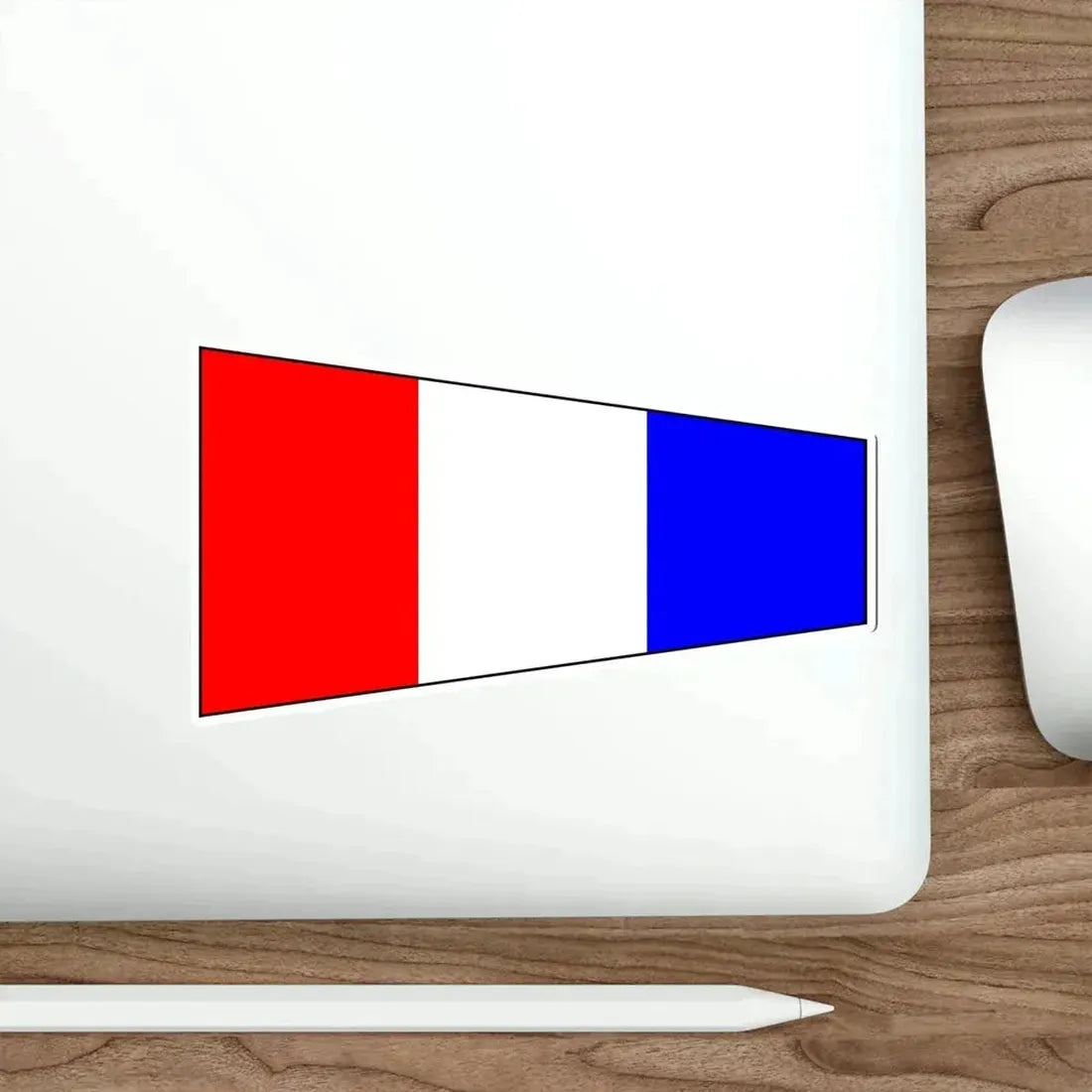 ICS Pennant Three (International Code of Signals) STICKER Vinyl Die-Cut Decal - The Sticker Space
