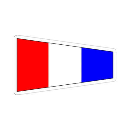 ICS Pennant Three (International Code of Signals) STICKER Vinyl Die-Cut Decal - The Sticker Space