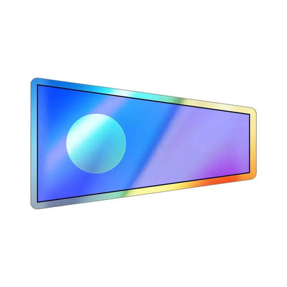 ICS Pennant Two (International Code of Signals) Holographic STICKER Die-Cut Vinyl Decal 5 Inch Holographic - The Sticker Space