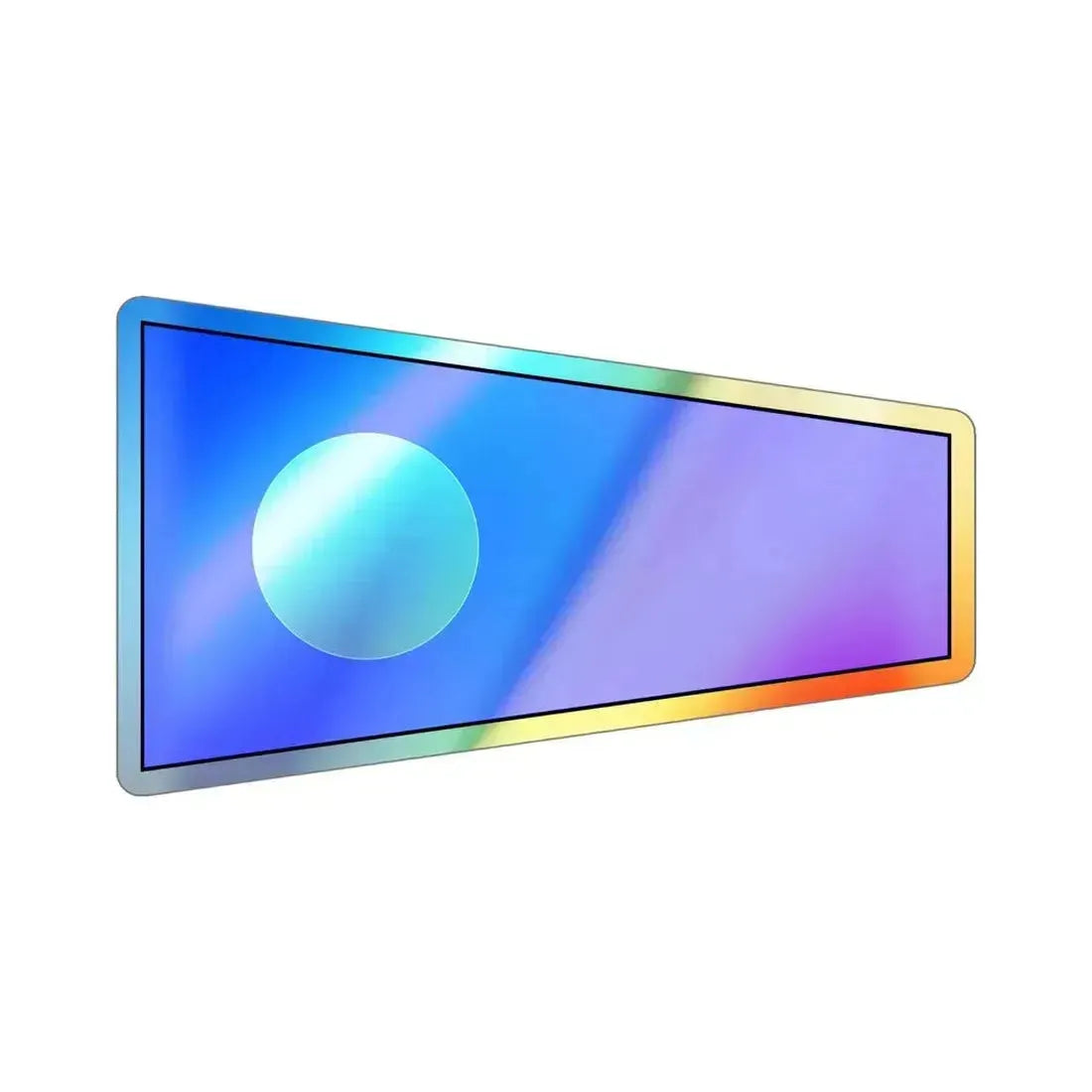 ICS Pennant Two (International Code of Signals) Holographic STICKER Die-Cut Vinyl Decal 6 Inch Holographic - The Sticker Space