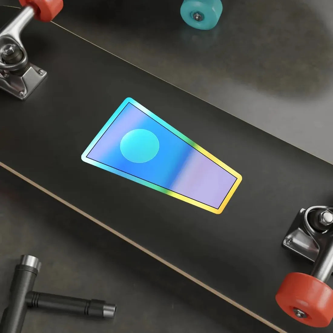 ICS Pennant Two (International Code of Signals) Holographic STICKER Die-Cut Vinyl Decal - The Sticker Space