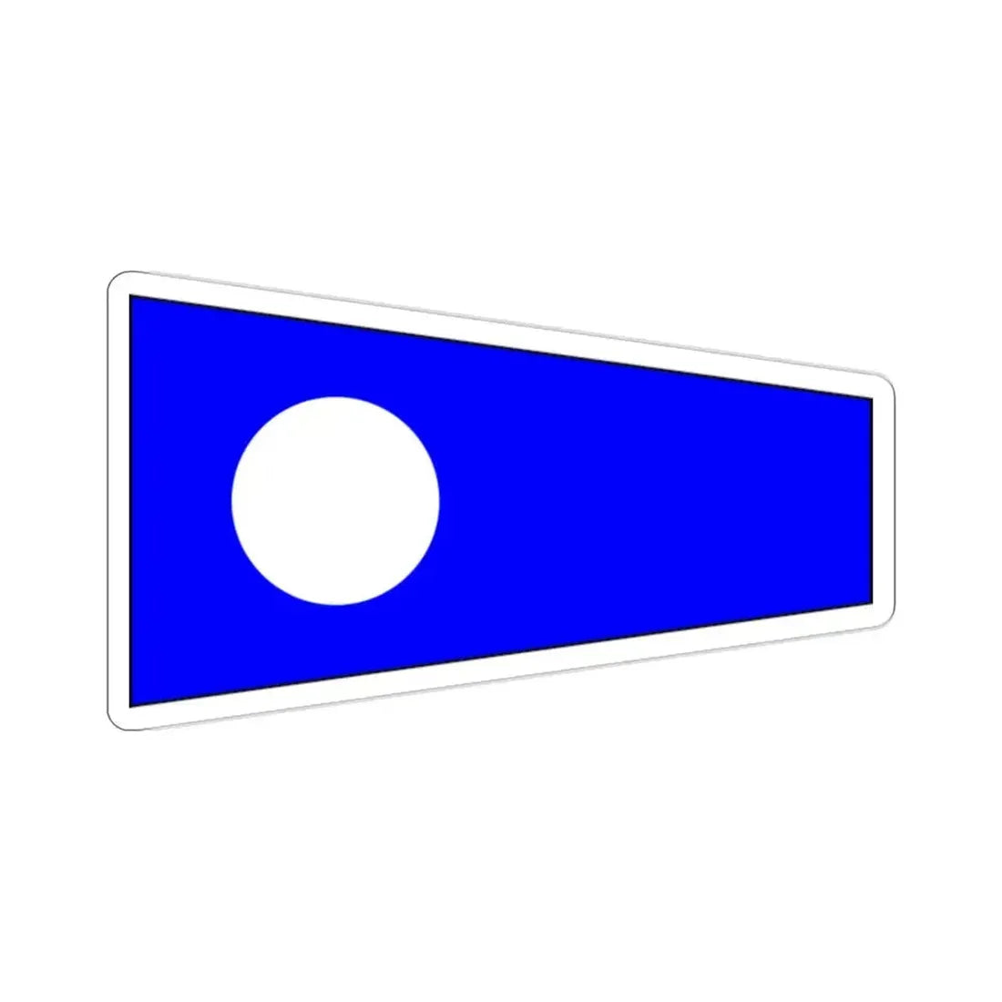 ICS Pennant Two (International Code of Signals) STICKER Vinyl Die-Cut Decal 2 Inch - The Sticker Space