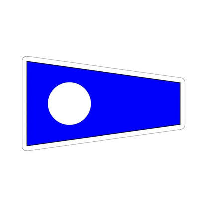 ICS Pennant Two (International Code of Signals) STICKER Vinyl Die-Cut Decal 4 Inch - The Sticker Space