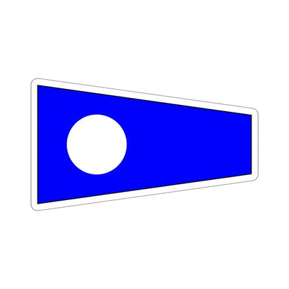 ICS Pennant Two (International Code of Signals) STICKER Vinyl Die-Cut Decal 5 Inch - The Sticker Space