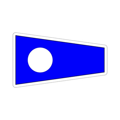 ICS Pennant Two (International Code of Signals) STICKER Vinyl Die-Cut Decal 5 Inch - The Sticker Space