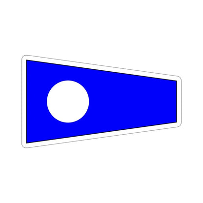 ICS Pennant Two (International Code of Signals) STICKER Vinyl Die-Cut Decal - The Sticker Space