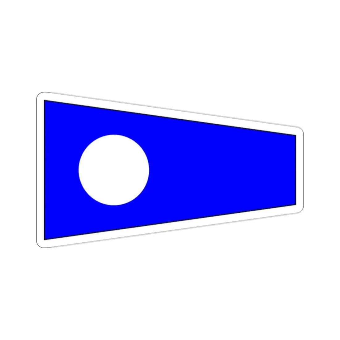 ICS Pennant Two (International Code of Signals) STICKER Vinyl Die-Cut Decal - The Sticker Space