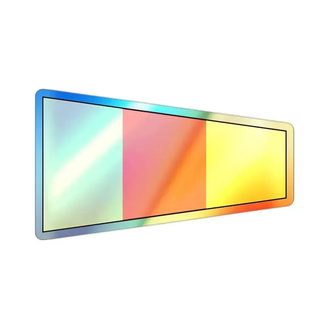 ICS Pennant Zero (International Code of Signals) Holographic STICKER Die-Cut Vinyl Decal 2 Inch Holographic - The Sticker Space