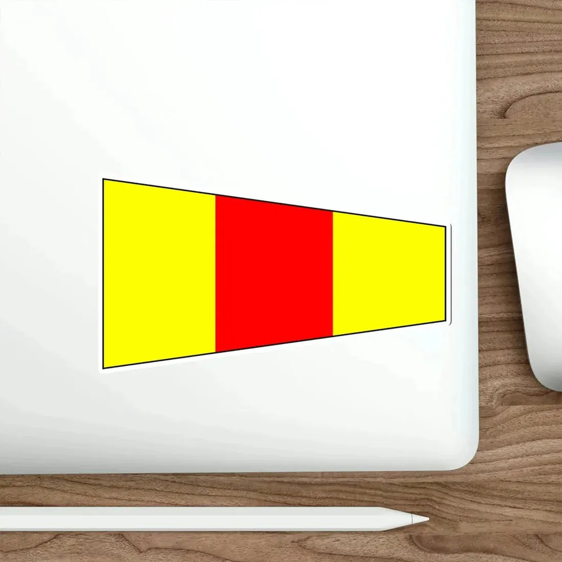 ICS Pennant Zero (International Code of Signals) STICKER Vinyl Die-Cut Decal - The Sticker Space