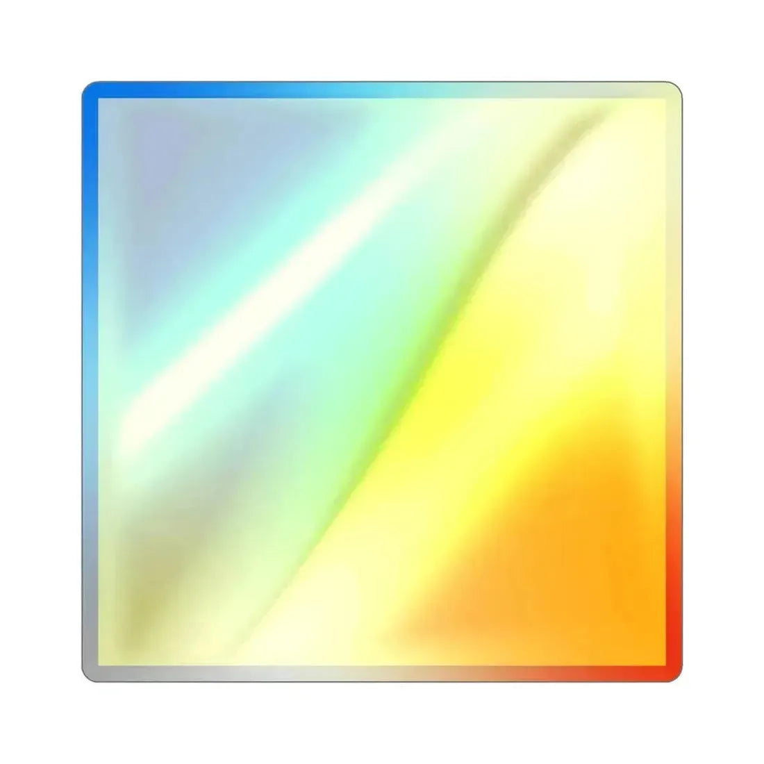 ICS Quebec (International Code of Signals) Holographic STICKER Die-Cut Vinyl Decal 3 Inch Holographic - The Sticker Space