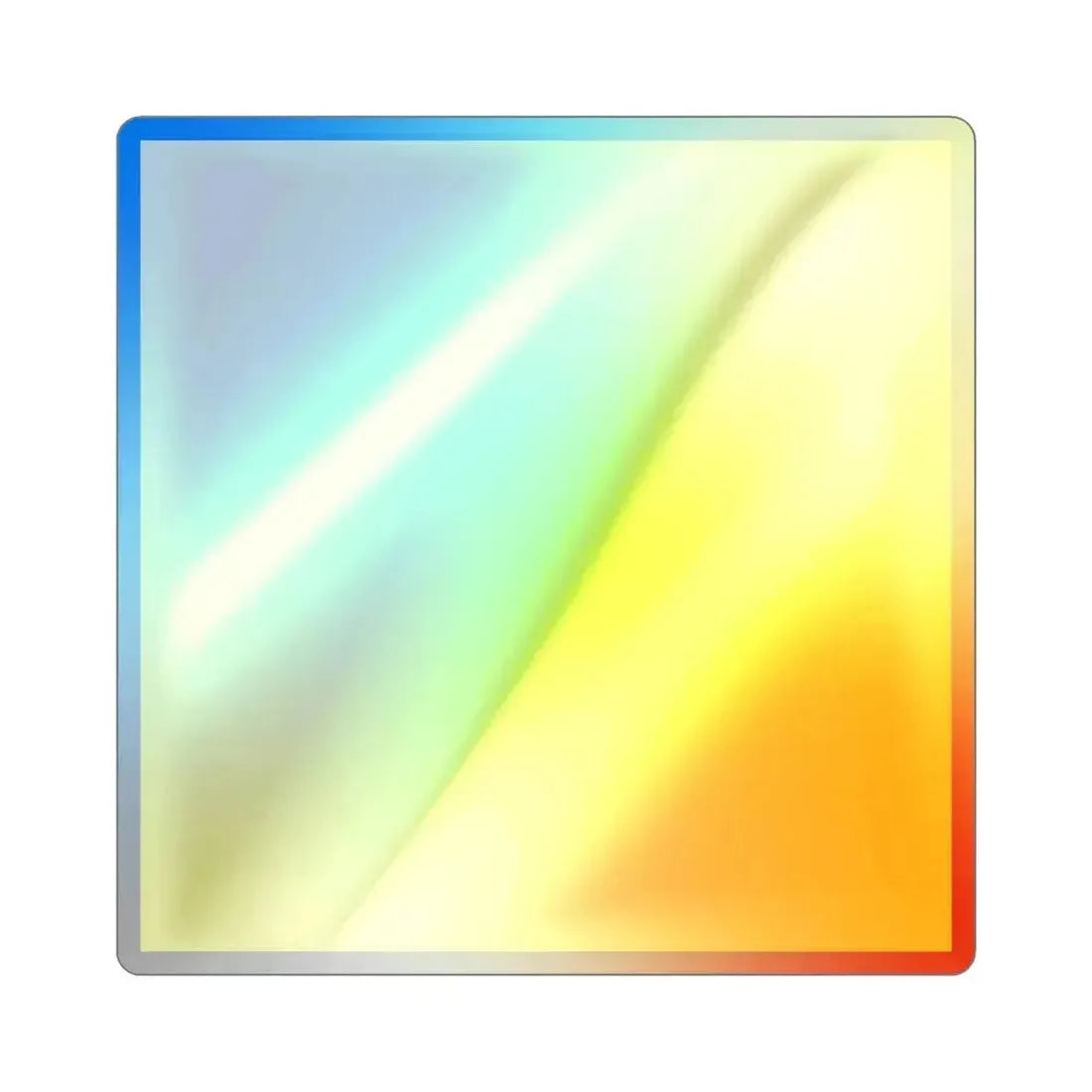 ICS Quebec (International Code of Signals) Holographic STICKER Die-Cut Vinyl Decal 4 Inch Holographic - The Sticker Space