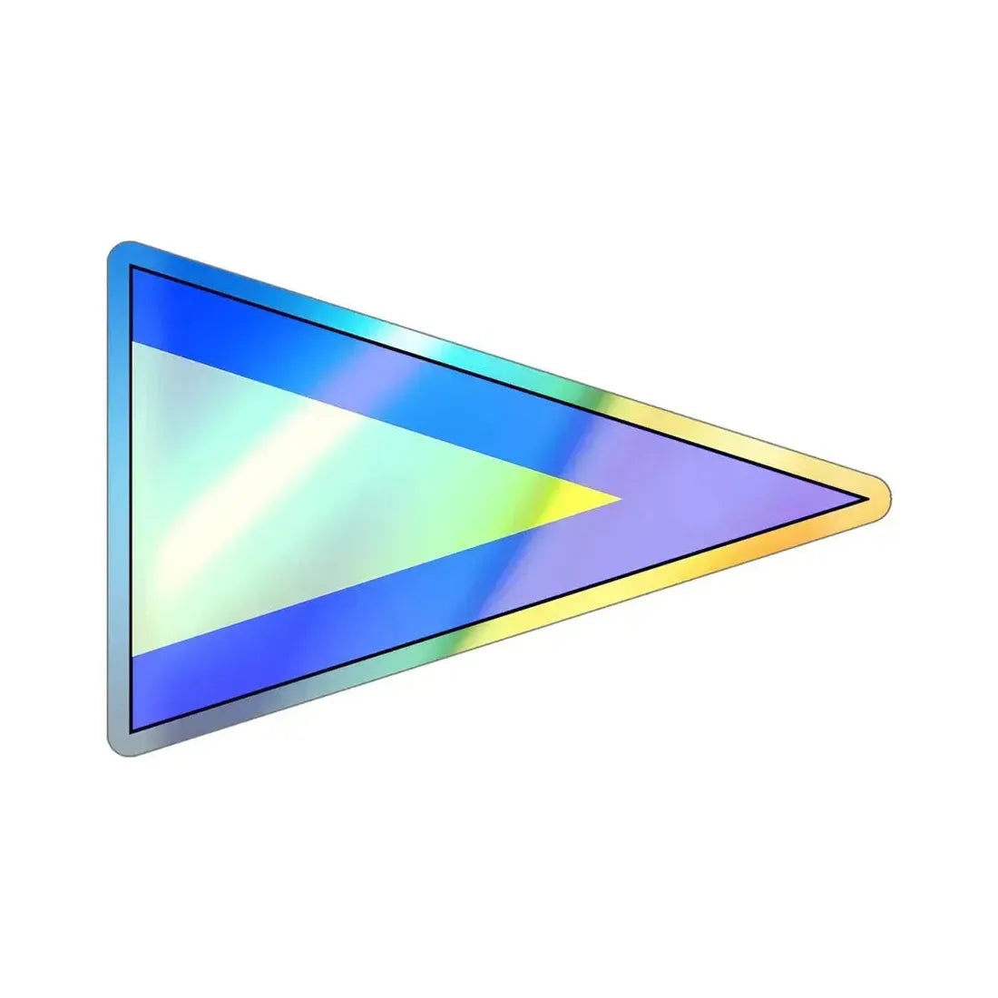 ICS Repeat One (International Code of Signals) Holographic STICKER Die-Cut Vinyl Decal 6 Inch Holographic - The Sticker Space