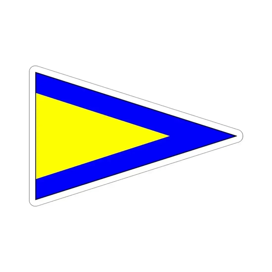 ICS Repeat One (International Code of Signals) STICKER Vinyl Die-Cut Decal 4 Inch - The Sticker Space