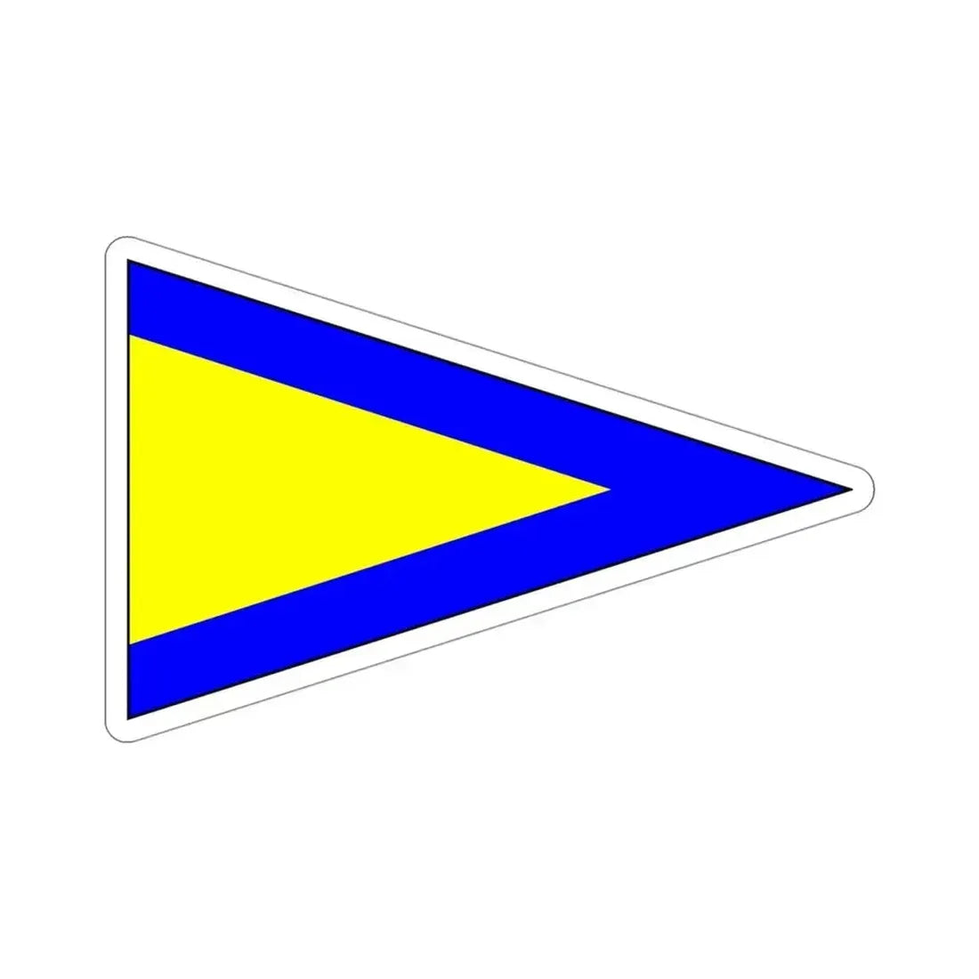 ICS Repeat One (International Code of Signals) STICKER Vinyl Die-Cut Decal 4 Inch - The Sticker Space