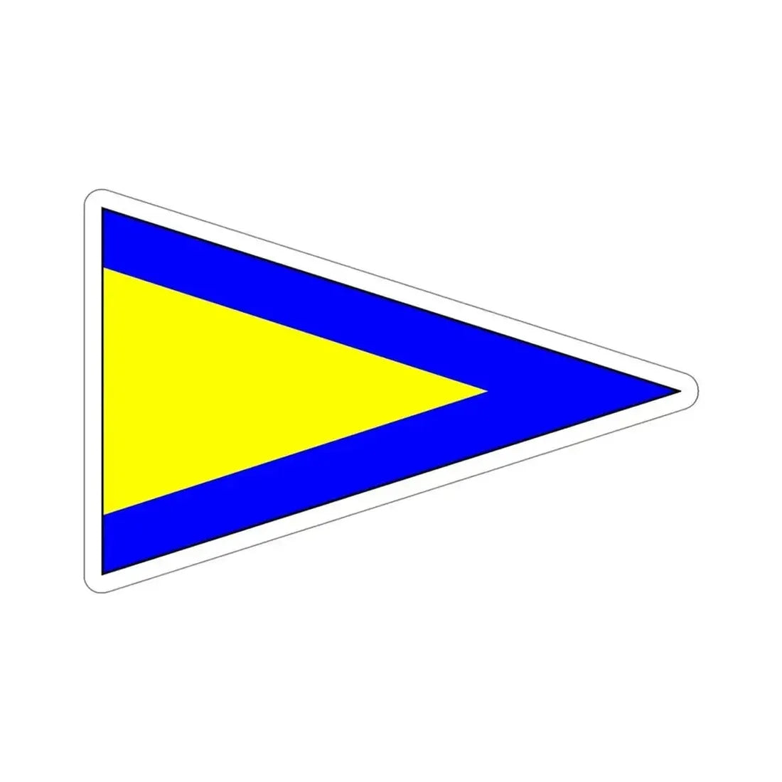 ICS Repeat One (International Code of Signals) STICKER Vinyl Die-Cut Decal 5 Inch - The Sticker Space