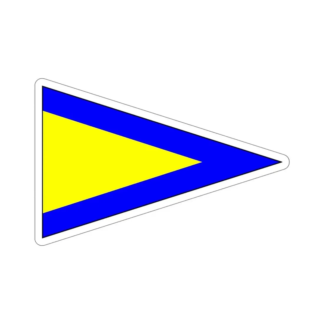 ICS Repeat One (International Code of Signals) STICKER Vinyl Die-Cut Decal - The Sticker Space