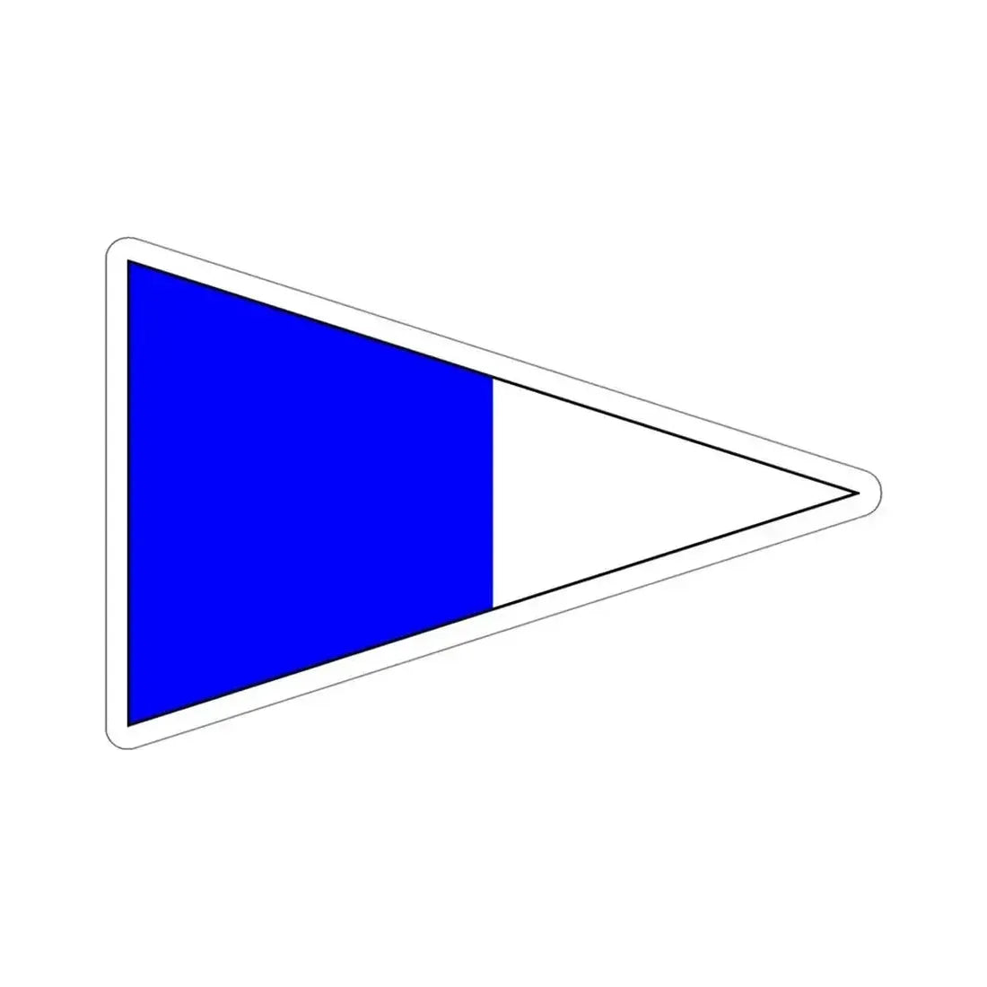 ICS Repeat Two (International Code of Signals) STICKER Vinyl Die-Cut Decal 5 Inch - The Sticker Space