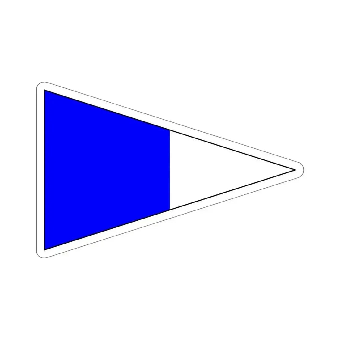 ICS Repeat Two (International Code of Signals) STICKER Vinyl Die-Cut Decal 6 Inch - The Sticker Space