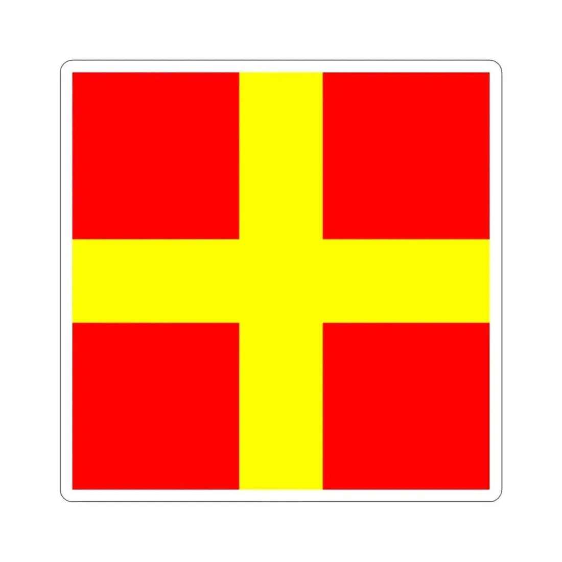 ICS Romeo (International Code of Signals) STICKER Vinyl Die-Cut Decal 2 Inch - The Sticker Space