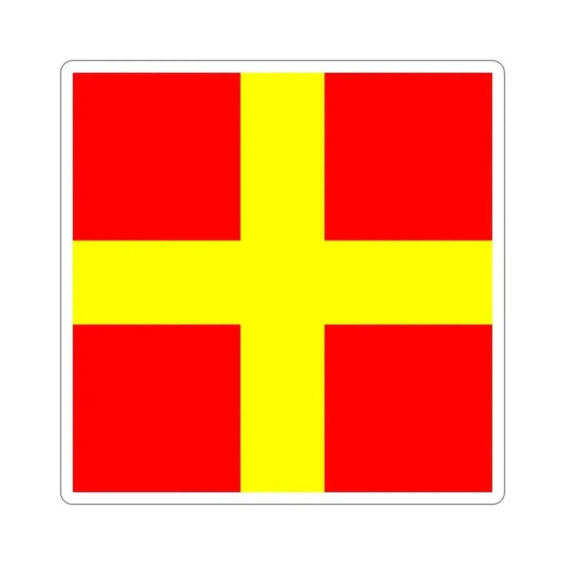 ICS Romeo (International Code of Signals) STICKER Vinyl Die-Cut Decal 3 Inch - The Sticker Space