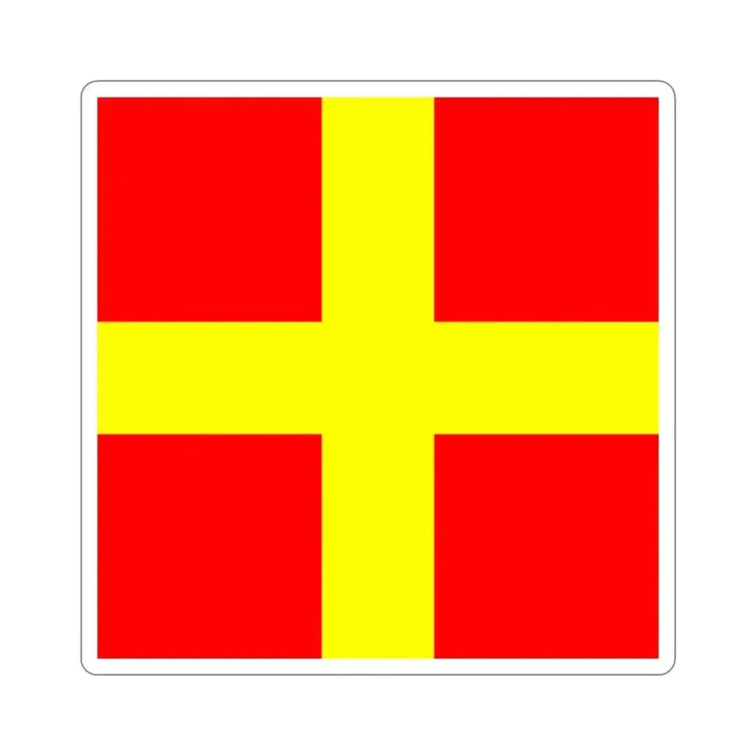 ICS Romeo (International Code of Signals) STICKER Vinyl Die-Cut Decal 3 Inch - The Sticker Space