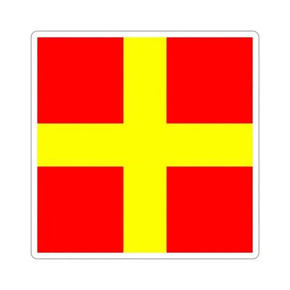 ICS Romeo (International Code of Signals) STICKER Vinyl Die-Cut Decal 4 Inch - The Sticker Space