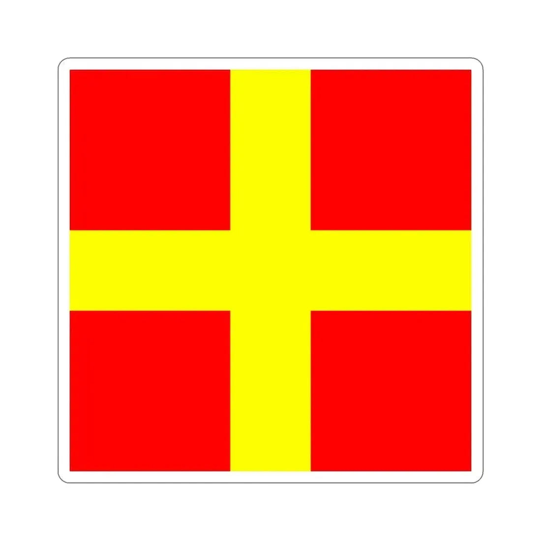ICS Romeo (International Code of Signals) STICKER Vinyl Die-Cut Decal 4 Inch - The Sticker Space