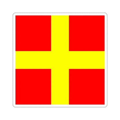 ICS Romeo (International Code of Signals) STICKER Vinyl Die-Cut Decal 4 Inch - The Sticker Space