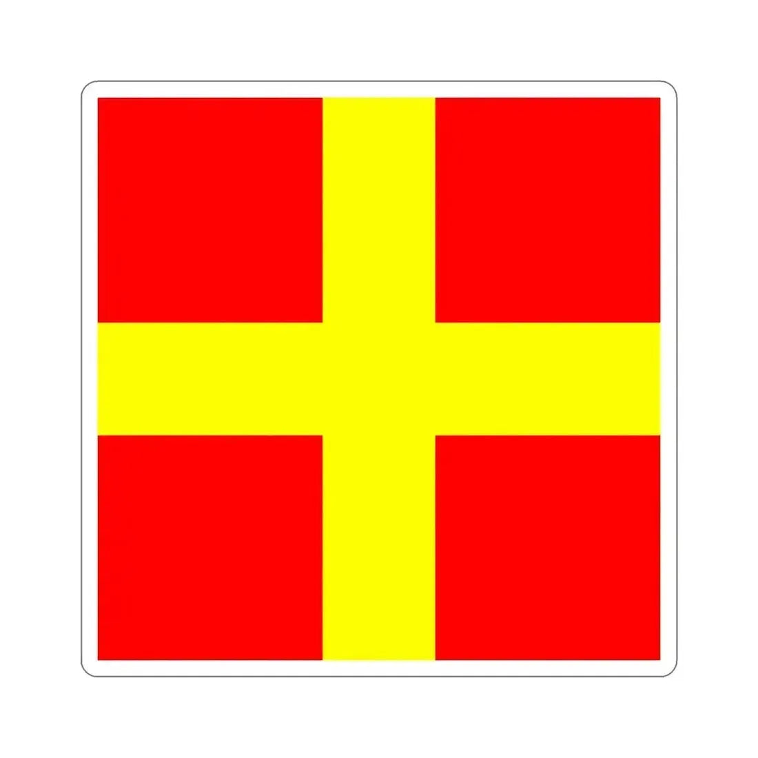 ICS Romeo (International Code of Signals) STICKER Vinyl Die-Cut Decal 5 Inch - The Sticker Space