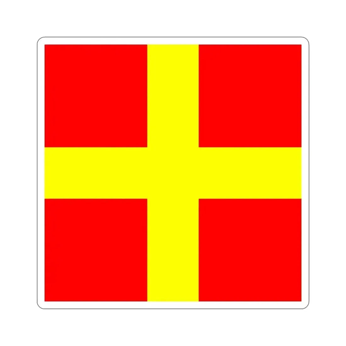 ICS Romeo (International Code of Signals) STICKER Vinyl Die-Cut Decal 5 Inch - The Sticker Space