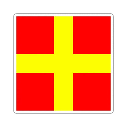 ICS Romeo (International Code of Signals) STICKER Vinyl Die-Cut Decal 5 Inch - The Sticker Space
