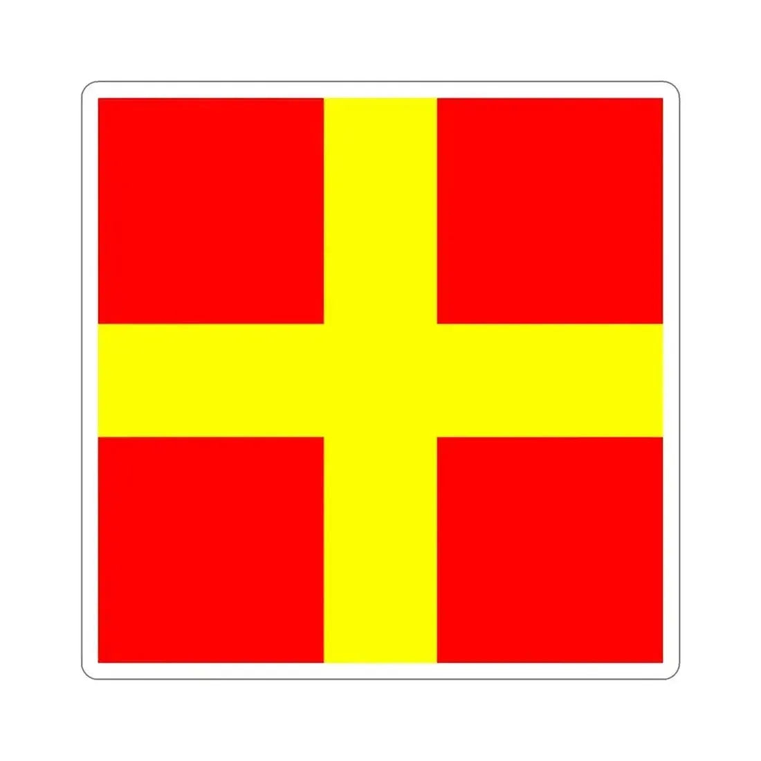 ICS Romeo (International Code of Signals) STICKER Vinyl Die-Cut Decal 6 Inch - The Sticker Space