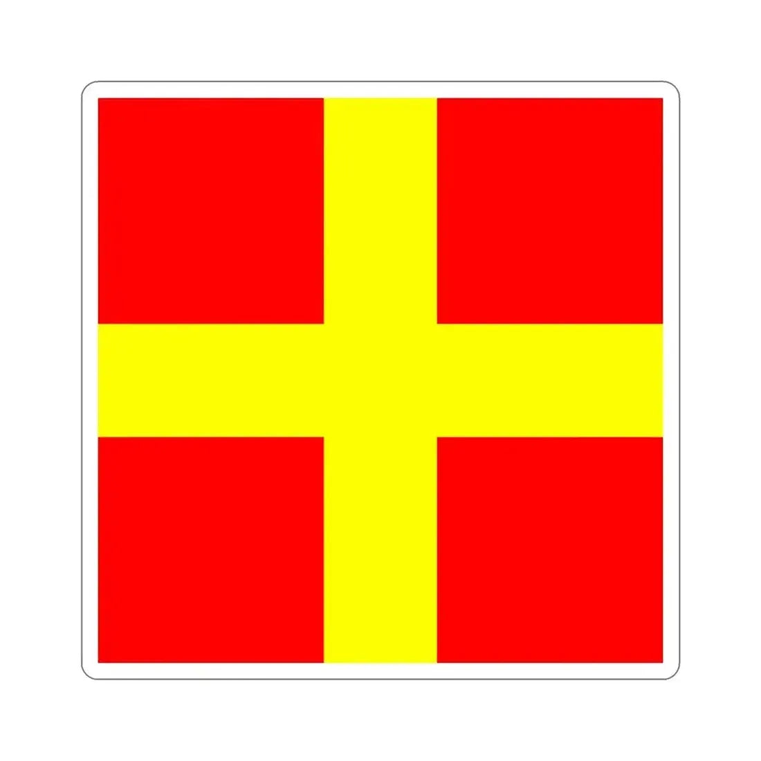 ICS Romeo (International Code of Signals) STICKER Vinyl Die-Cut Decal 6 Inch - The Sticker Space
