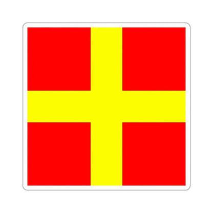 ICS Romeo (International Code of Signals) STICKER Vinyl Die-Cut Decal 6 Inch - The Sticker Space