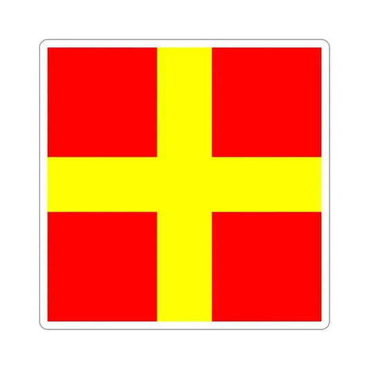 ICS Romeo (International Code of Signals) STICKER Vinyl Die-Cut Decal 6 Inch - The Sticker Space