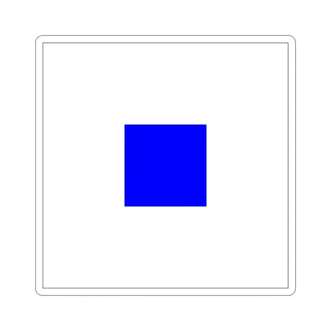 ICS Sierra (International Code of Signals) STICKER Vinyl Die-Cut Decal 2 Inch - The Sticker Space