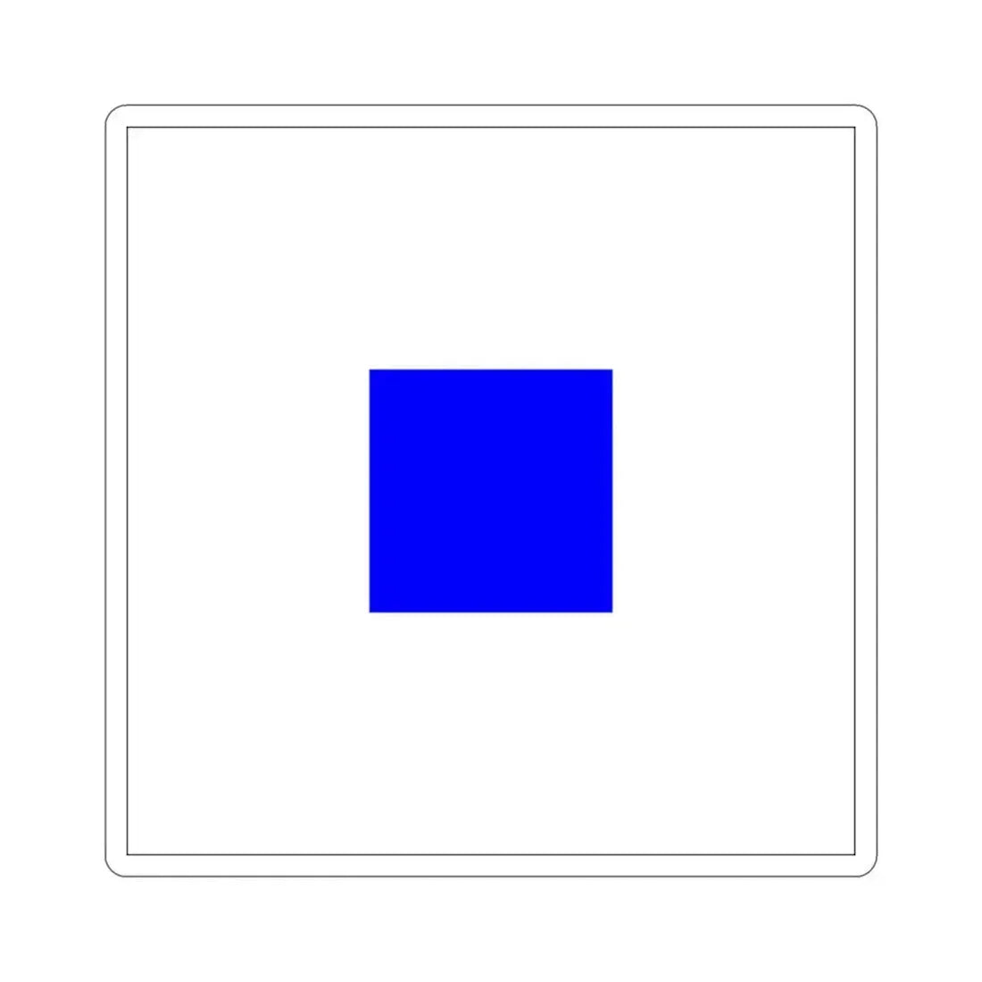 ICS Sierra (International Code of Signals) STICKER Vinyl Die-Cut Decal 2 Inch - The Sticker Space