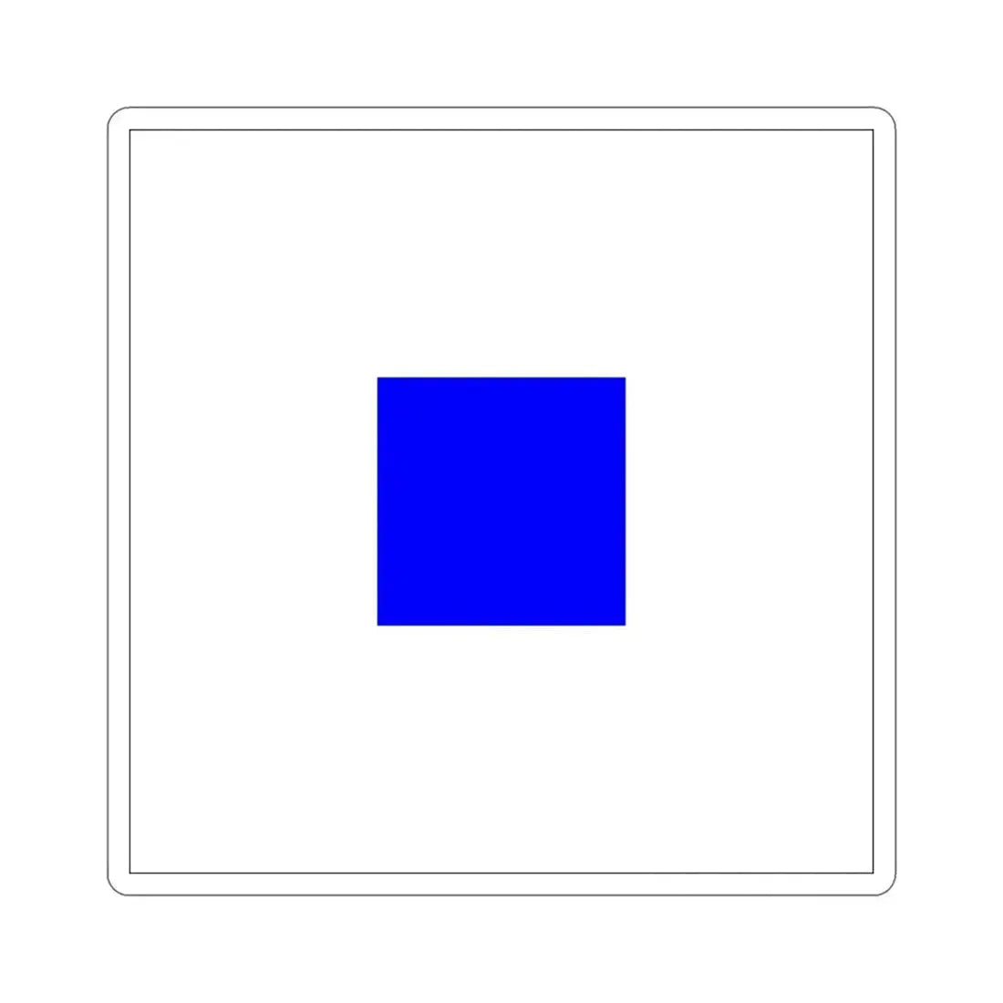 ICS Sierra (International Code of Signals) STICKER Vinyl Die-Cut Decal 3 Inch - The Sticker Space