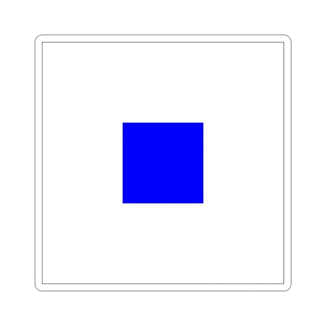 ICS Sierra (International Code of Signals) STICKER Vinyl Die-Cut Decal 3 Inch - The Sticker Space