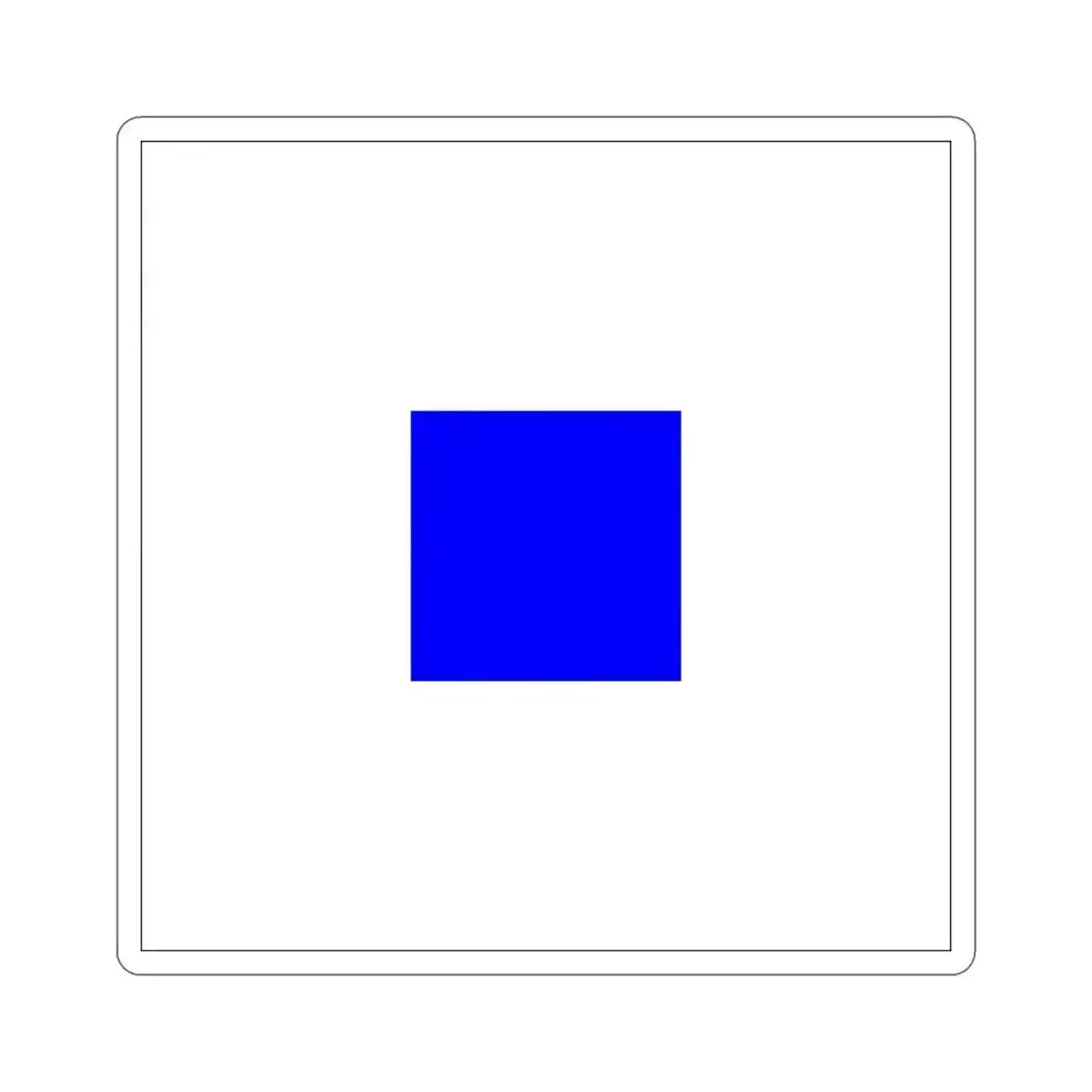 ICS Sierra (International Code of Signals) STICKER Vinyl Die-Cut Decal 4 Inch - The Sticker Space