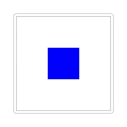 ICS Sierra (International Code of Signals) STICKER Vinyl Die-Cut Decal 4 Inch - The Sticker Space