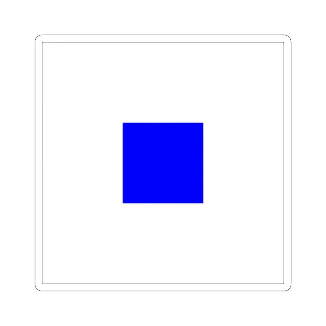 ICS Sierra (International Code of Signals) STICKER Vinyl Die-Cut Decal 4 Inch - The Sticker Space