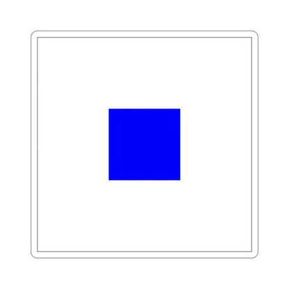 ICS Sierra (International Code of Signals) STICKER Vinyl Die-Cut Decal 4 Inch - The Sticker Space