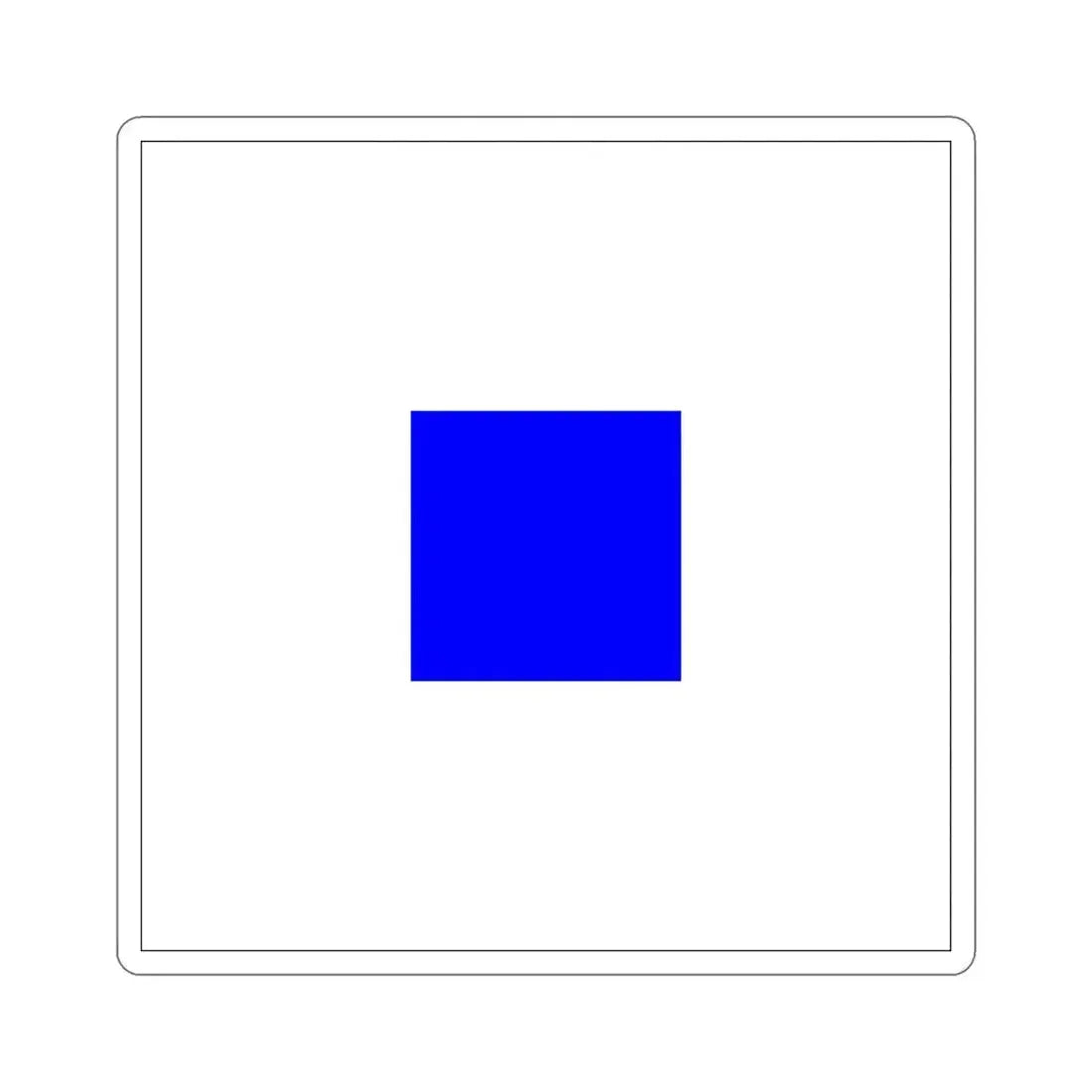 ICS Sierra (International Code of Signals) STICKER Vinyl Die-Cut Decal 5 Inch - The Sticker Space