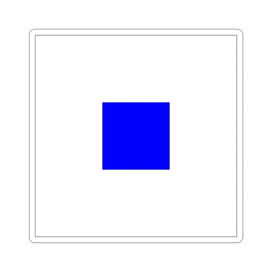 ICS Sierra (International Code of Signals) STICKER Vinyl Die-Cut Decal 5 Inch - The Sticker Space